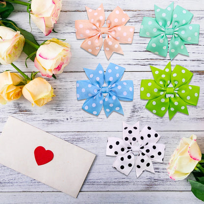 the POLKA DOT BOW - 10PCS Dog Bow Tie, Small Dog Accessories, Slide-able Dog Bowties - Polka Dot, Pet Supplies, Pet Dog Collar, Grooming Accessories for Dogs/Cats