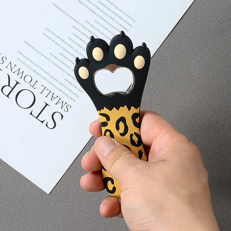 Cartoon Cute Animal Paw Wine Bottle Opener Beer Bottle Opener Cat Magnet Refrigerator Sticker Dog Fridge Magnet Beer Opener