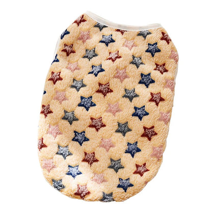 Printed Clothing for Small Cats Dogs Warm Soft Fleece Costume Clothes Outfits Pet Dog Cat Coat Jackets
