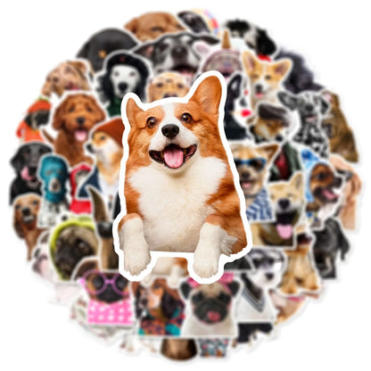 10/25/50pcs Funny Lovely Dog Meme Stickers Graffiti for DIY Decor Stationery Suitcase Water Bottle Phone Laptop Scrapbooking