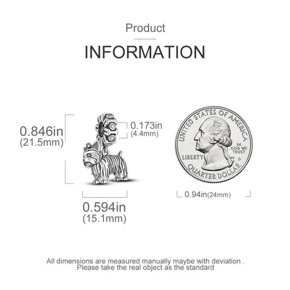 Dog Pet Charms 925 Silver Doggy Paw French Bulldog Bones Beads fit Original Bracelet DIY Fine Jewelry