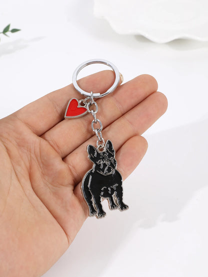 I LOVE Alaska Husky Dog Keychain Cute animal Cartoon dog Keychain dog Gift For woman Man Jewelry