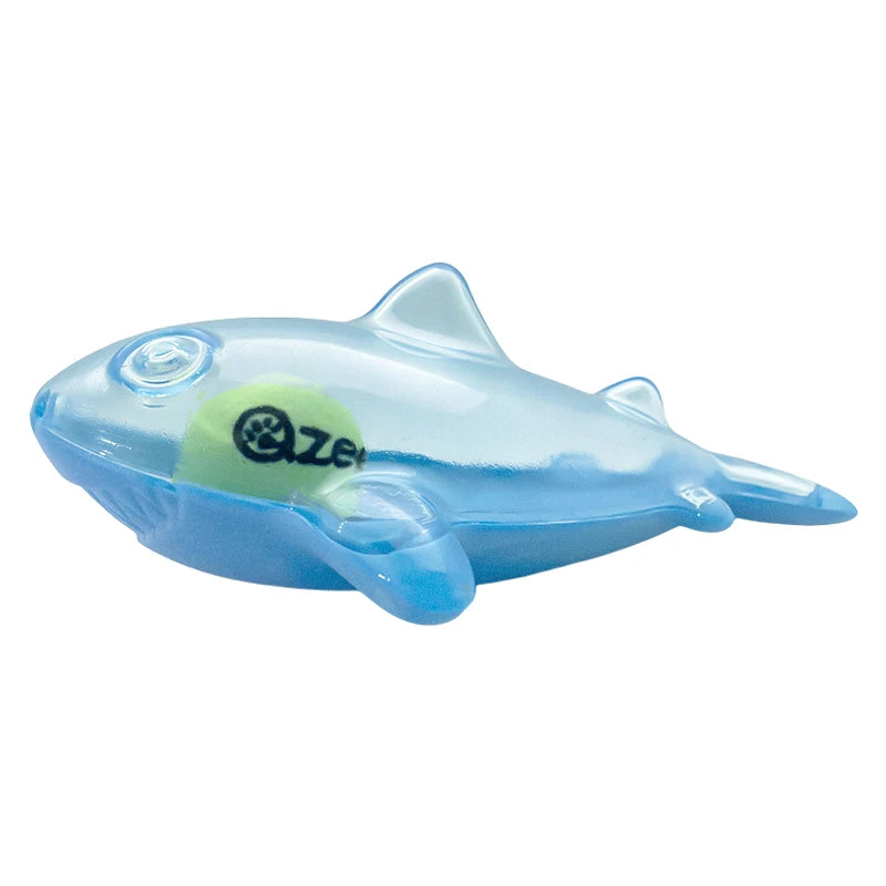 Pet dog rubber toy with tennis, floating shark, perfect gift for large and medium-sized dogs
