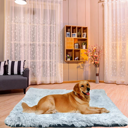 the PAWPLUSH SLEEP MAT - Plush Dog Cushion, Washable Soft Pet Dog Bed Sleeping Mat, Cat/Dog Beds, Dog Pad, Winter Warm Pet Blanket, Large/Medium Dog Cushion