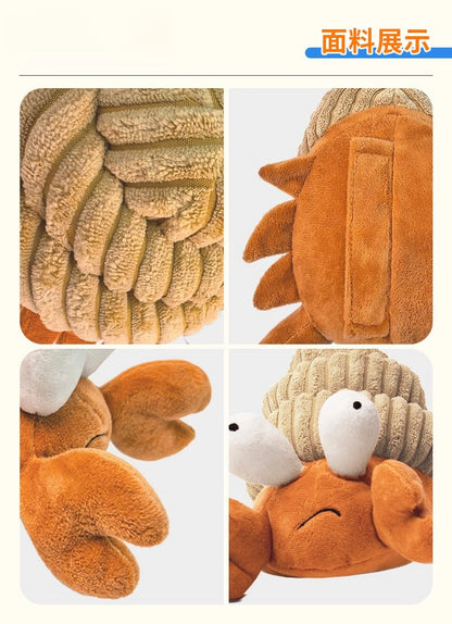 Dog toy plush vibrating ball pet voice automatic walking dancing crab cat dog toy fun interaction rechargeable pet toy for dog