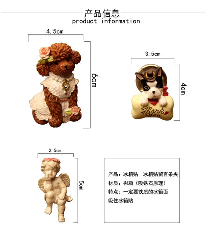 Cowboy Dog Creative Refrigerator Sticker Little Angel Magnet Sticker Gift Gift Wedding