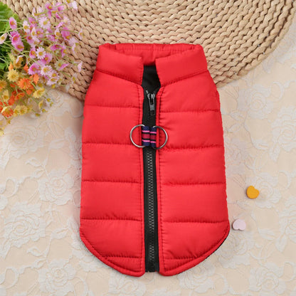 Warm Winter Dog Vest Clothes Thick Cotton Pet Clothing Autumn Winter Dogs Jacket Coat Outfit For Small Medium Large Dogs S-4XL
