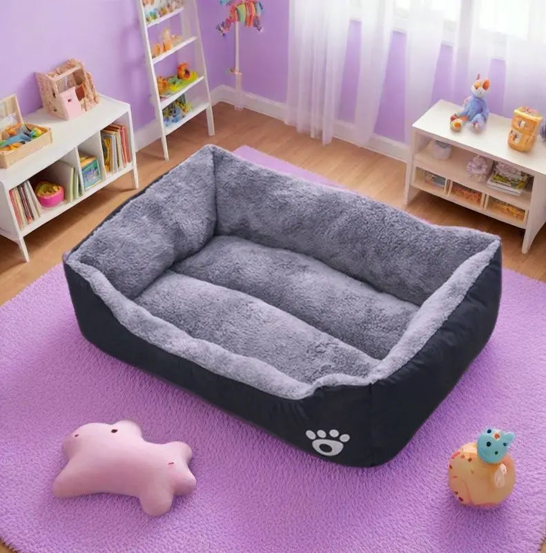 Large Pet House Dog Bed Cat Mat Long Plush Deep Sleeping Warm Soft Small Dog Cushion Calm Beds for Puppy Chihuahua