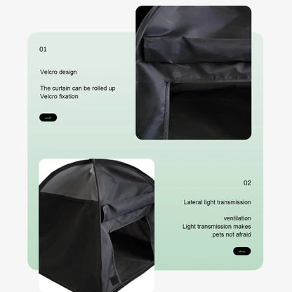 the BLACK DIAMOND DONE -Dog Sun Protection Tent, Pet Tent Outdoor Sun Protection, Cat and Dog Tent, Dog/Cat Fence Foldable Tent House for Puppies/Kittens