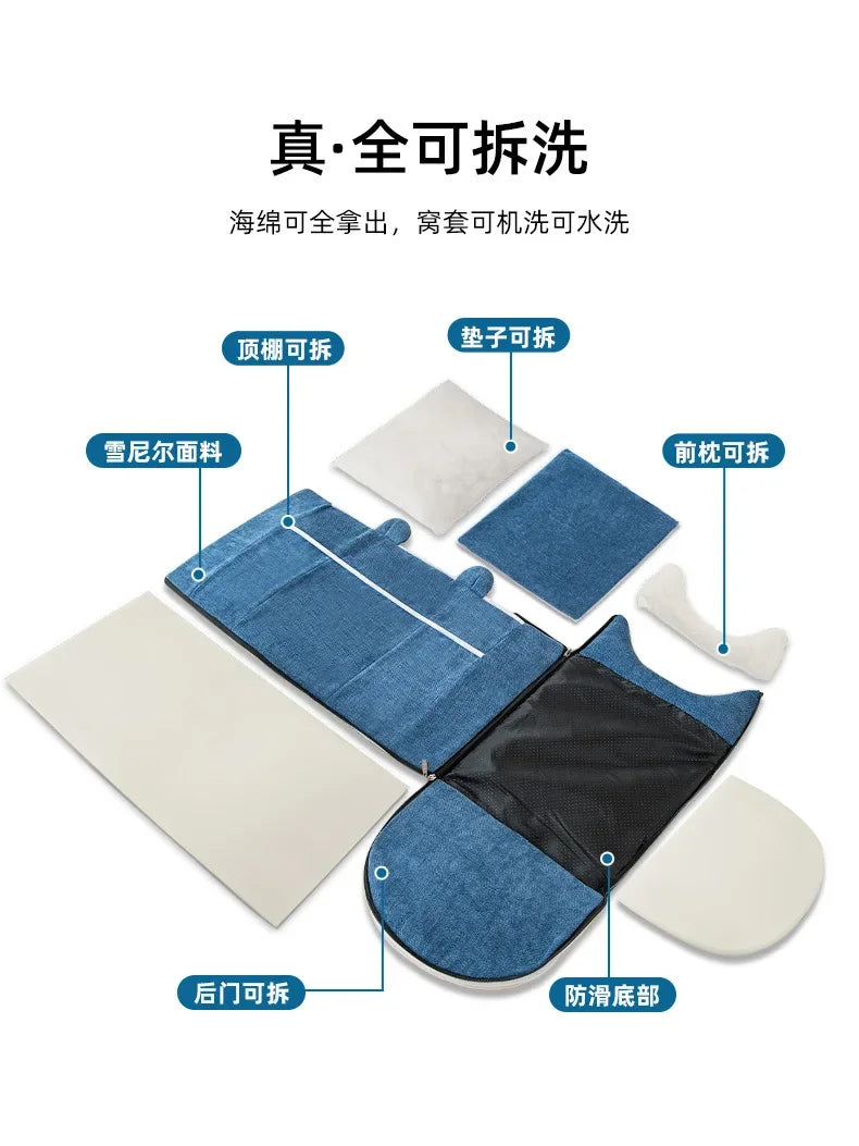 Dog Kennel Warm In Autumn and Winter Removable and Washable House Type Closed Indoor Large Space Cat Fighting Mat