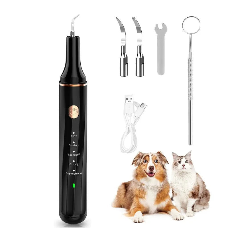 Ultrasonic Portable Electric Dog Toothbrush Professional Plaque Calculus Removal Teeth Whitening for Pet Dental Care
