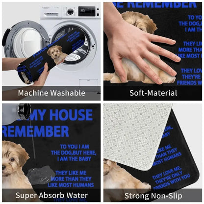 Beagle Dog Doormat Non-Slip Kitchen Bath Mat Living Room Door Floor Entrance Carpet Rug