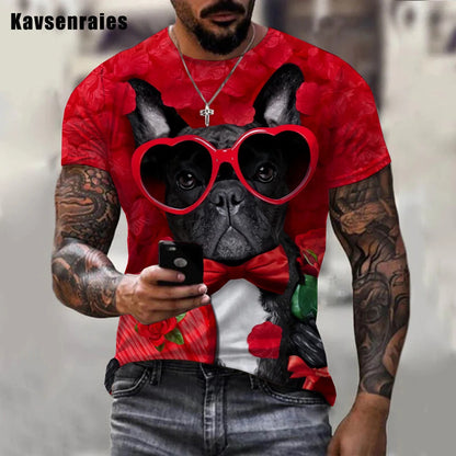 the PUPS - Funny Puppy 3D T-Shirts for Men