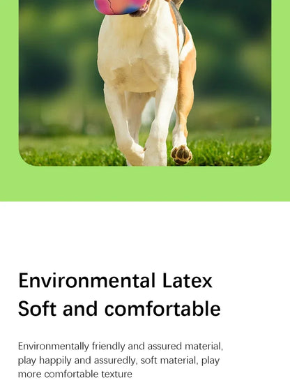 Dog Latex Toys Interactive Games Stretchable Dragon Eggs Teething Playing Easy Clean Squeeze Transform Sound Toys Pet Supplies