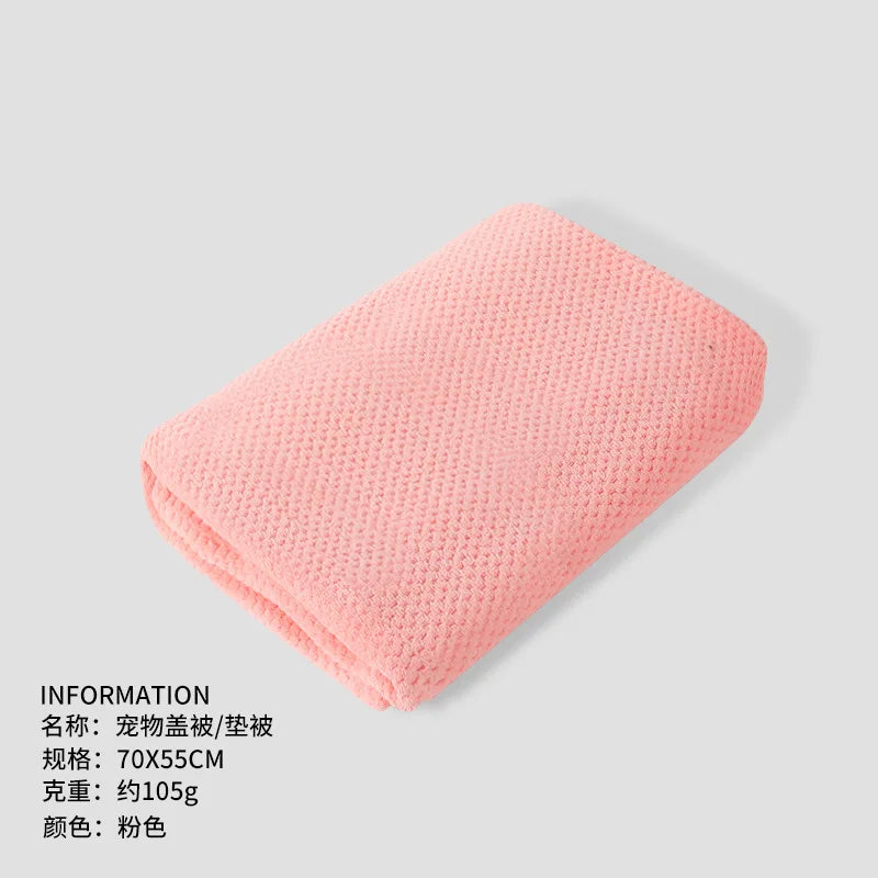 Pet Covers Air Conditioners Blankets Dog Bed Pads Dog Cat Blankets Thickened Coral Fleece Bath Towels