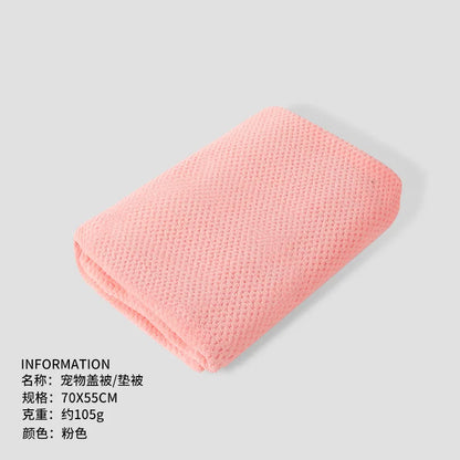 Pet Covers Air Conditioners Blankets Dog Bed Pads Dog Cat Blankets Thickened Coral Fleece Bath Towels