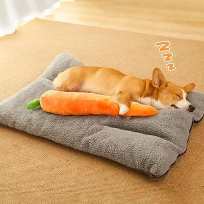 Giant Carrot Dog Toy with Sounds Extra Large 29.5" Durable Plush Chew Toy Anxiety Relief Calming Puppies Adult Dogs Pet Supplies
