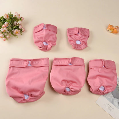 Washable Pet Diapers for Female Male Dogs Breathable Reusable Puppy Sanitary Panties Underwear Chihuahua Menstruation Pant Short