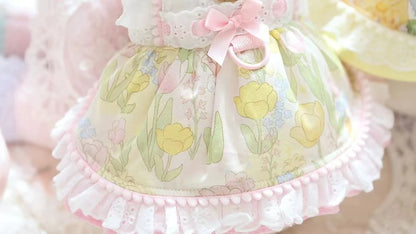 Thin Cat Princess Dress Milk Bear Fructose Lolita Small Dog Teddy Pet Clothes Spring and Summer