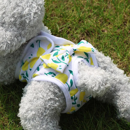 Cartoon Print Dog Diaper Physiological Pant Sanitary Puppy Shorts Underwear Small Medium Dog Cat Pants Female Dog Panties