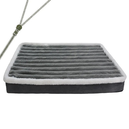 Dog Bed Mat with Zipper Remolvable Elastic Cat Bed for Dog Sleeping Mat Small Washable Cat Nest Pet Sofa Cushion for Medium Dog