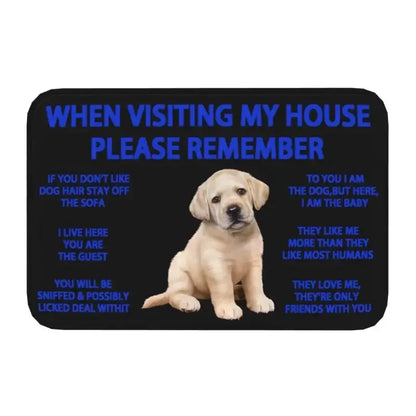 Beagle Dog Doormat Non-Slip Kitchen Bath Mat Living Room Door Floor Entrance Carpet Rug