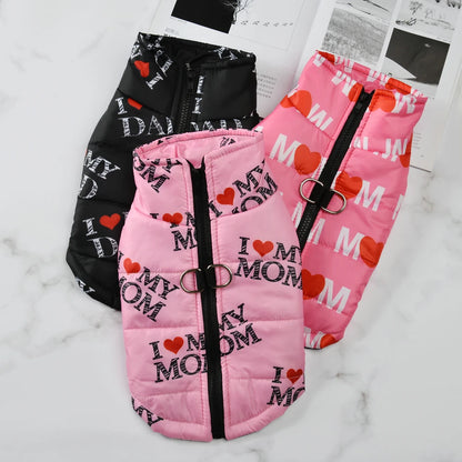 Fashion Pet Dog Clothes For Small Medium Dogs Cats Winter Windproof Puppy Print Jacket Coat Dress Up French Chihuahua Clothing