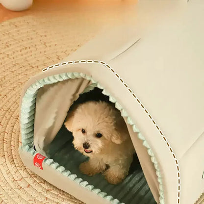 the BROADWAY DOGGY - Winter Warm Thick Dog Bed, Enclosed Spacious Large Space Pet Dog Bed Suitable for All Seasons, Soft and Comfortable Cat/Dog Tent