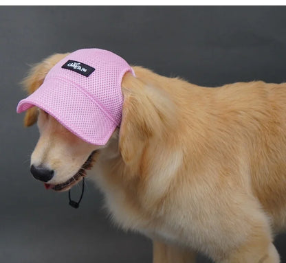 the SUNPAWS BREATHABLE HAT - New Summer Pet Dog Hat, Breathable Sun Protection, Ears Exposed Design, Golden Retriever, Dog Cap, Summer Shade Pet Accessories