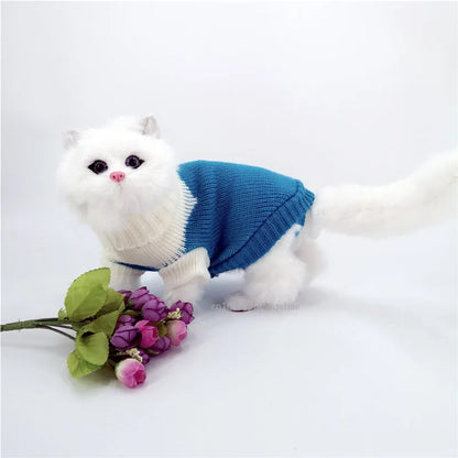 the PAWFROST COZY KNIT PET SWEATER - Small Cat/Dog Sweater/Pullover, Winter Dog Clothes for Small Dogs, Chihuahua/Yorkies Puppy Jacket, Pet Clothing Christmas