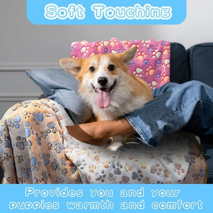 Pet Blanket Soft Fluffy Flannel Dog Sleeping Blanket Winter Warm Pet Mat Warm Comfortable Blanket for Cat Dog Pet Supplies