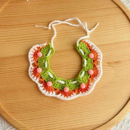the CROCHET CANINE - Pet Dog/Cat Birthday Hat, Pet Party Dress Up, Photo Decoration, Dog Neck Cute Handmade Set, Dog Accessories for Small Dogs/Puppy
