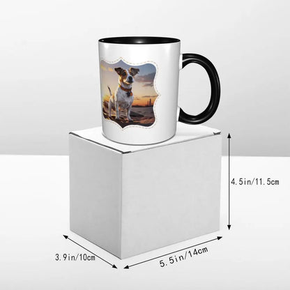 Dog Jack Russell Terrier -cute Gift Jack Russell Terrier For Mom Mug Funny Ceramic Coffee Cups Tea Mugs Milk Cup Drinkware Gifts