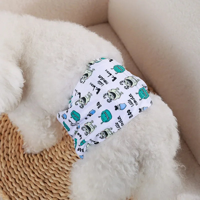Washable Male Dog Physiological Pants Reusable Sanitary Underwear Belly Wrap Band Cotton Diaper For Large Small Medium Dog