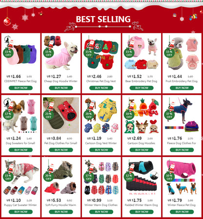 Dog Sweaters for Small Dogs Winter Warm Dog Clothes Turtleneck Knitted Pet Clothing Puppy Cat Sweater Vest Chihuahua Yorkie Coat