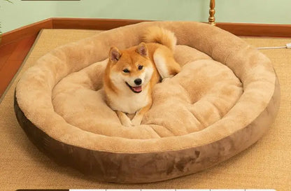 2023 Warm Soft Plush Pet Bed for Small Medium Large Dogs Round Cat Bed House Dogs Mat Dog Sleep Kennel Mat Cama Perro