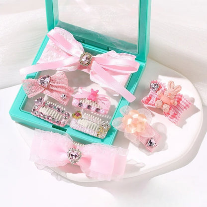 the PRETTY N PINK HAIRPINS - Pet Hairpin, Original Pink Pet Accessories, Headdress Yorkshire Hairpin, Marzis Hair Accessories, Dog Accessories