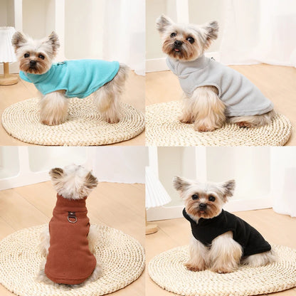Cute Pet Dog Clothes For Small Dogs Cat Autumn Winter Dog Warm Jacket French Bulldog Overalls Cozy Fleece Clothing Pug Chihuahua