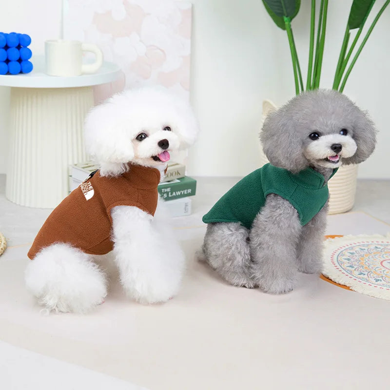 Pet Dog Clothes,Polar Fleece Warm Dog Vest,Fashion Comfortable and Breathable Dog Cothes,The Dog Face