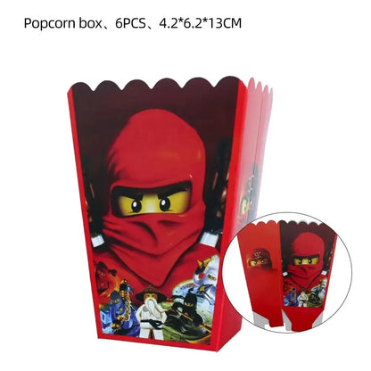New Cartoon Ninjas Theme Birthday Party Decoration Plates Cups Disposable Tableware Banner Balloon For Kid Event Supplies