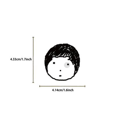 72 Sheets Swollen Eye Cat Stickers Black Sketch Cute Animal Water Cup Computer Mobile Phone Decoration Waterproof Stickers