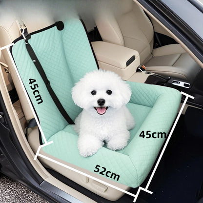 Pet car seat bed cat dog kennel removable washable outdoor car seat cushion safe comfortable suitable for both home travel use