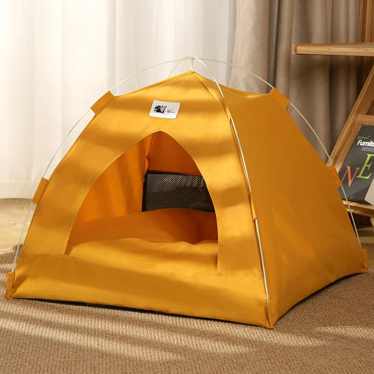 the DOG DOME TENT - Dog/Cat Tent House, Dog/Cat Bed, Cute Pet Bed, Comfortable Breathable Dual-Use for Cats/Dogs Portable