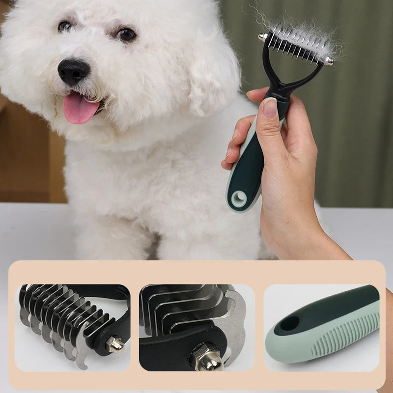 the BEAUTY TOOL SET - 8-in-1 Dog/Cat Grooming Comb Set, Pet Cleaning Brush Tool Set, Pet Multi-Functional Cleaning Set, Cat/Dog Hair Removal Brush Kit