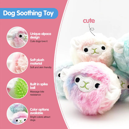 Pet dog toys, plush prickly balls, squeaking sounds, cute alpaca teeth grinding, accompanying various dogs of all sizes
