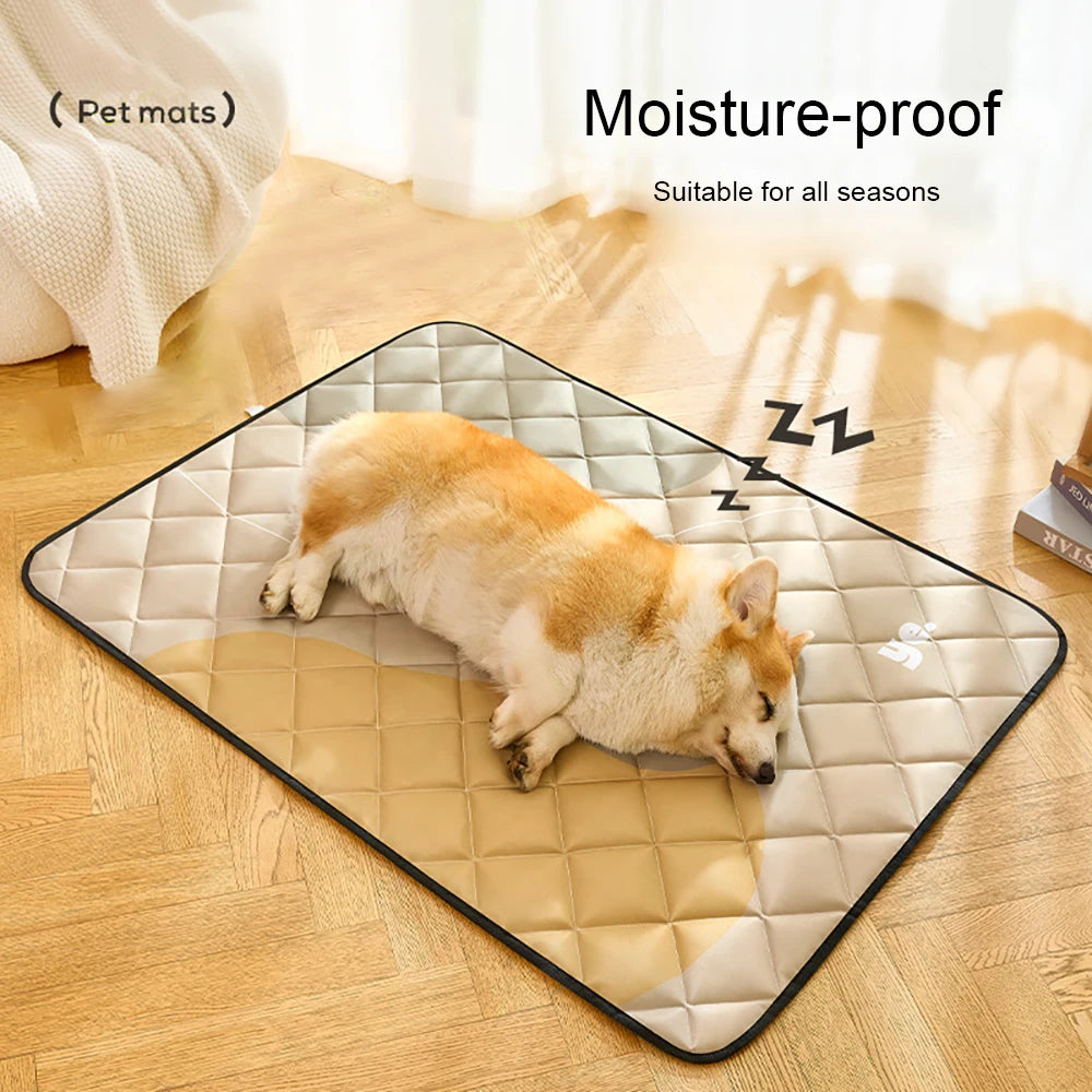 Foldable Dog Cat  Bed for Large Medium Small Pets – Portable & Space-Saving Pet Mat Soft Washable Cushion with Non-Slip Bottom