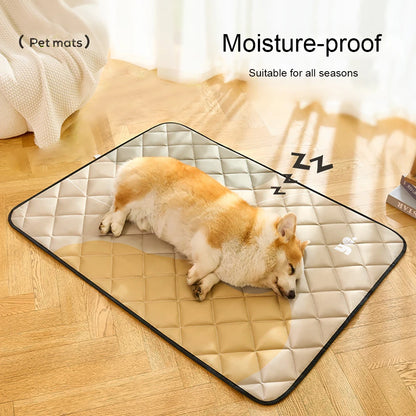 Foldable Dog Cat  Bed for Large Medium Small Pets – Portable & Space-Saving Pet Mat Soft Washable Cushion with Non-Slip Bottom