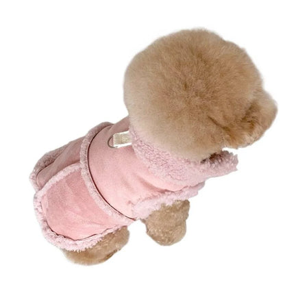 the BUCKSKIN - Dog Vests, Winter Plush Warm Pet Dog Clothes for Small/Medium Dogs Jackets, Puppy Clothing Yorkshire Terrier Ropa Para Perros