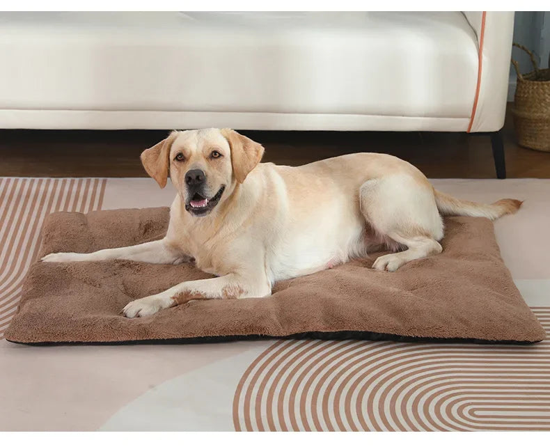 Dog Bed Short Plush Pet Heated Sleeping Mat Cats And Dogs Cute Pet Mat Blanket Thickened Sleeping Mat Small Large Dog Pet Suppli