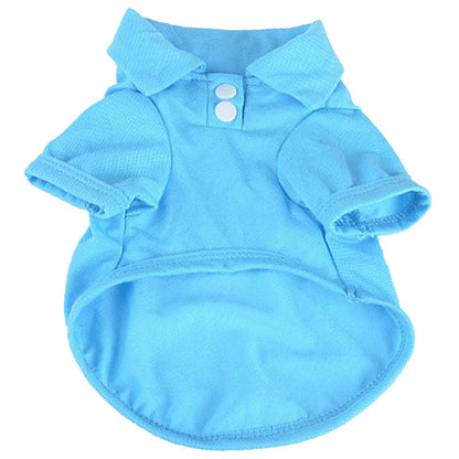 the CANDYPAW COOL TEE - Summer Pet Vest, 6 Candy Color Shirts, Puppy Breathable Solid Polo-Shirts, Chihuahua/Yorkie Fashion Vests, Dog Costume, Pet Clothing